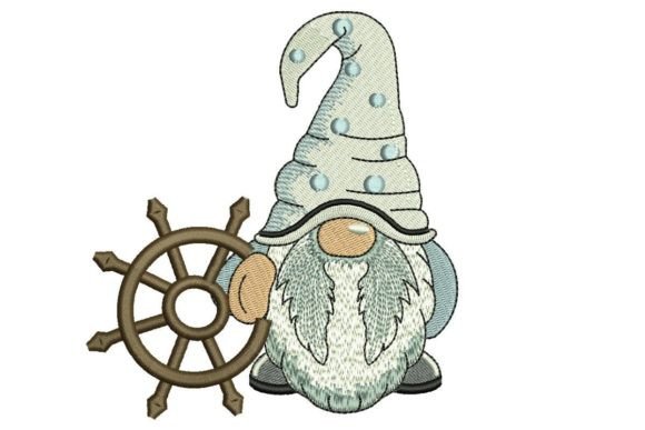 Charming Sailor Gnome Embroidery Design