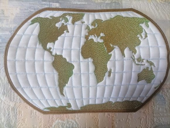 Earth Machine Embroidery Design for Business