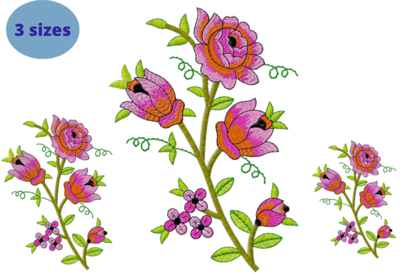 Elegant Floral Embroidery for Craft Fair Success