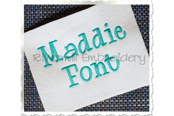 Exploring 1 1 2 Maddie Embroidery Font