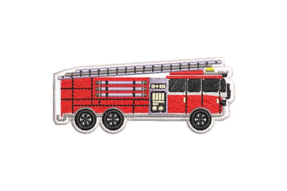 Fire Truck Embroidery Designs: A Heroic Touch