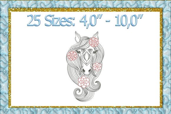 Mini Horse Embroidery Design: A Charming Addition