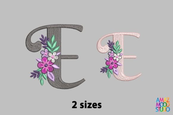 Review: Letter E Floral Monogram for Sweatshirts