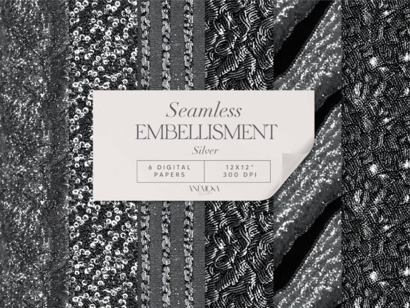 Silver Embroidery Sequin Fabric Paper Review